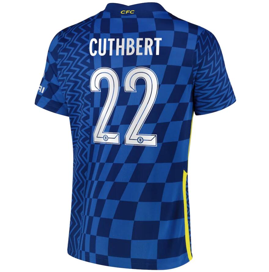 2021/22 Chelsea Cup Home Kit Soccer Jersey with Cuthbert 22 printing